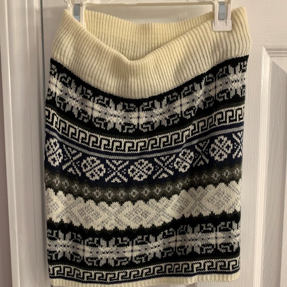 Norwegian Knit Sweater mini Skirt